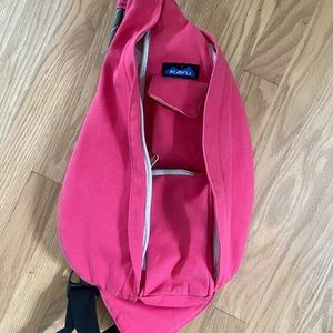 Pink Kavu rope bag sling pack